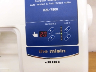 JUKI 　家庭用コンピューターミシン　HZL-7800 　厚地縫い