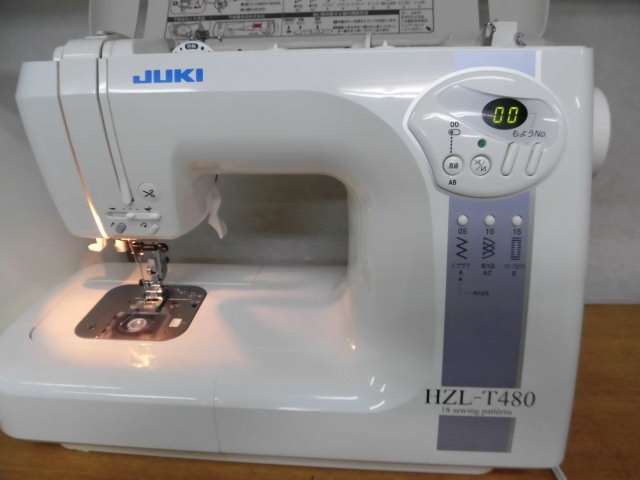 JUKI コンピューターミシン HZL-T480 自動糸切り-リサイクルミシン