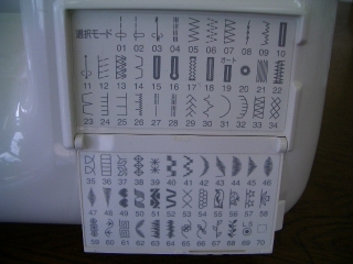 縫い目がきれいな　ジャノメコンピューターミシン　MOC21  MODEL840