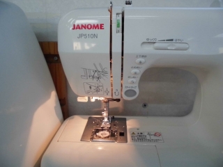 ワイドテーブル　フット付★　JANOMEコンピューターミシン　JP510N