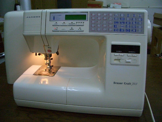 縫い目がきれいな　ジャノメコンピューターミシン　Sensor Craft 7505